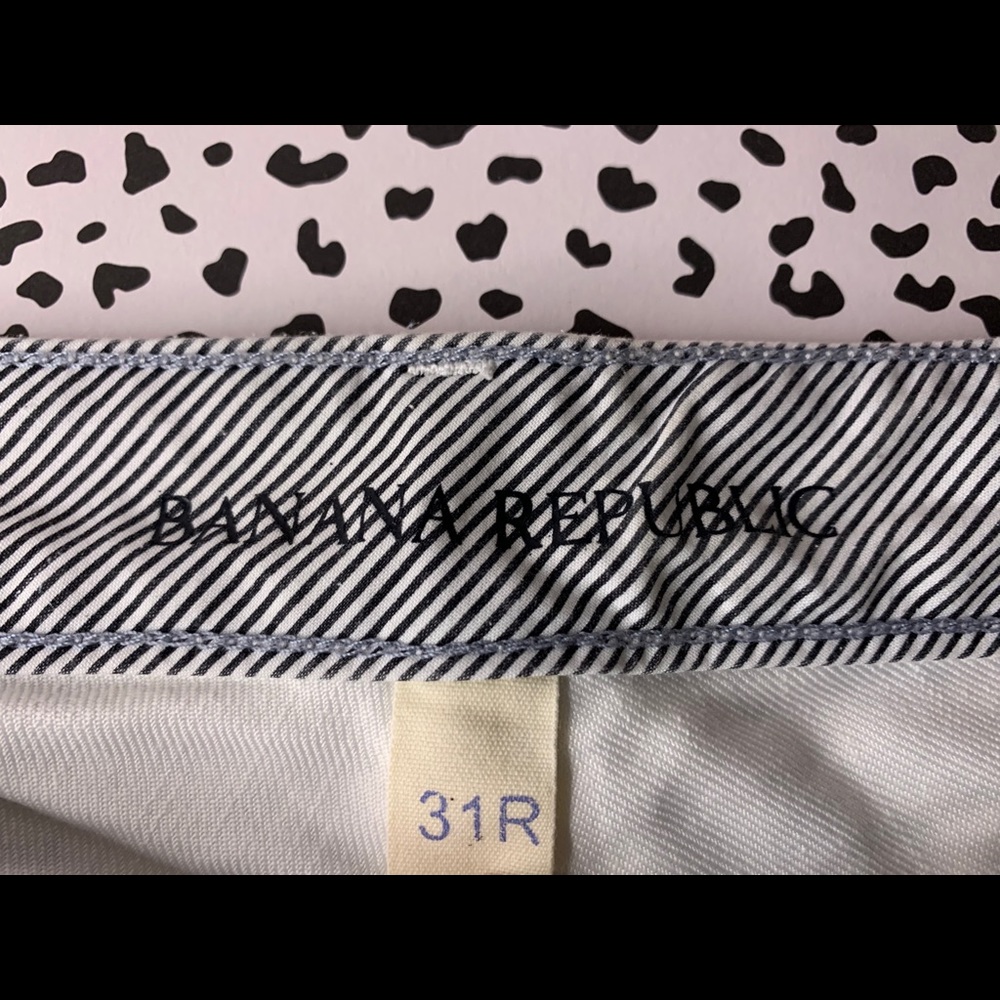 Banana Republic Bootcut White Jeans